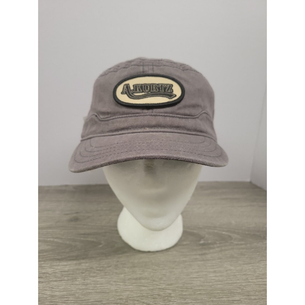 A Kurtz Vintage Military Army Cotton Cap Hat Size Small Unisex Sample NWT‎ Gray